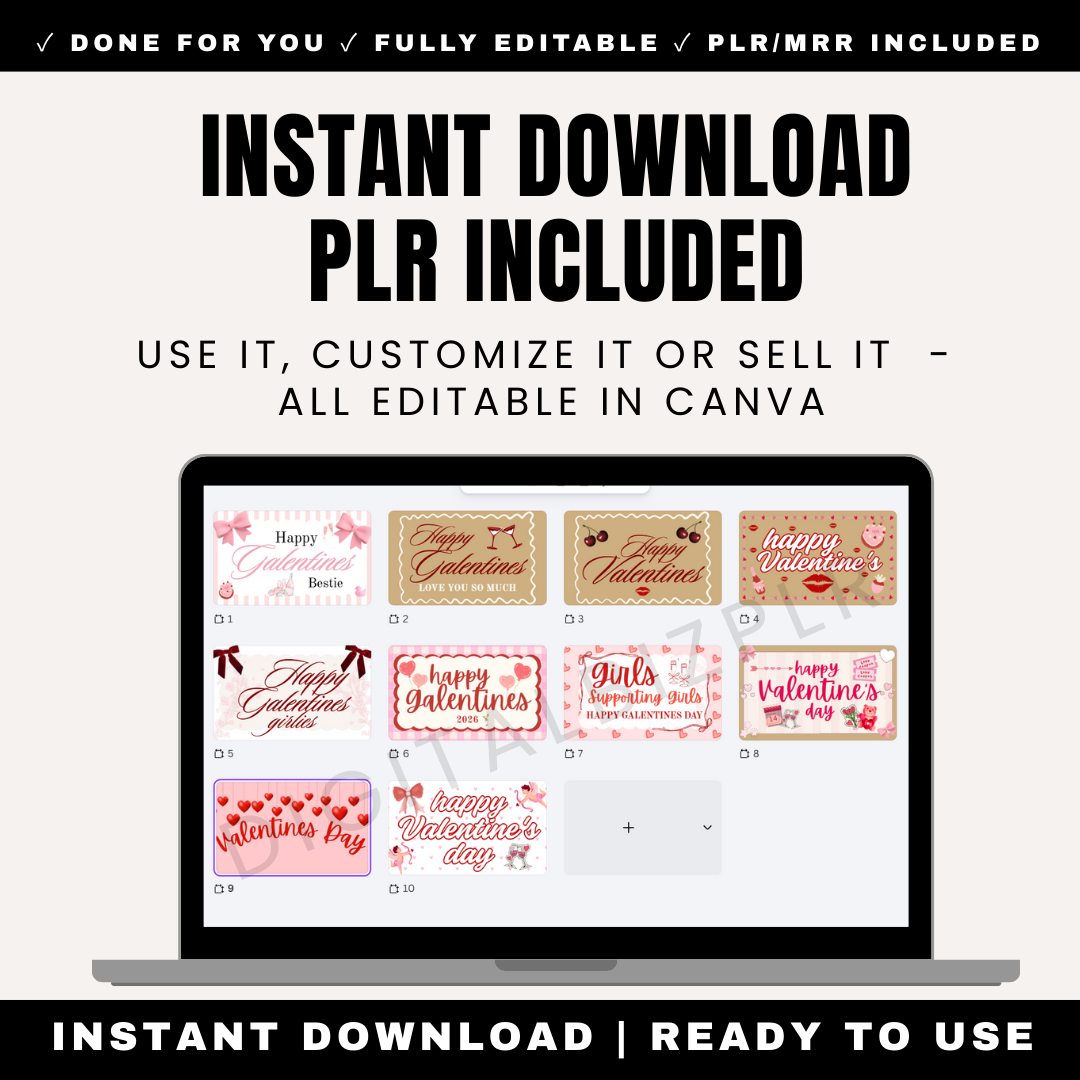 10 Valentine Banner Templates PLR