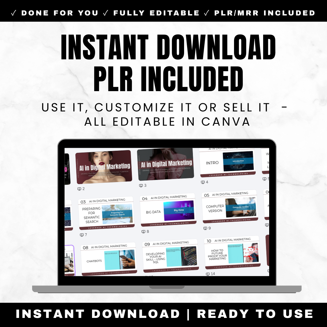 AI in Digital Marketing Mini Course PLR