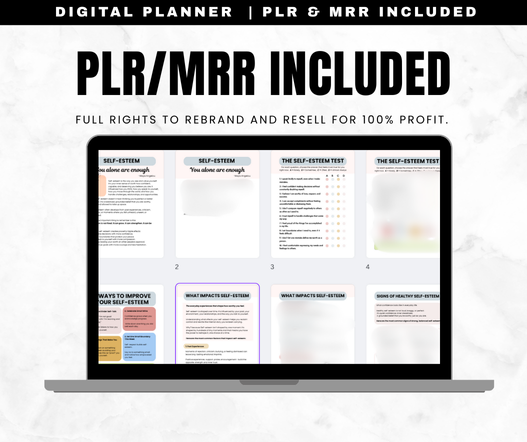 Self-Esteem Test Worksheets PLR