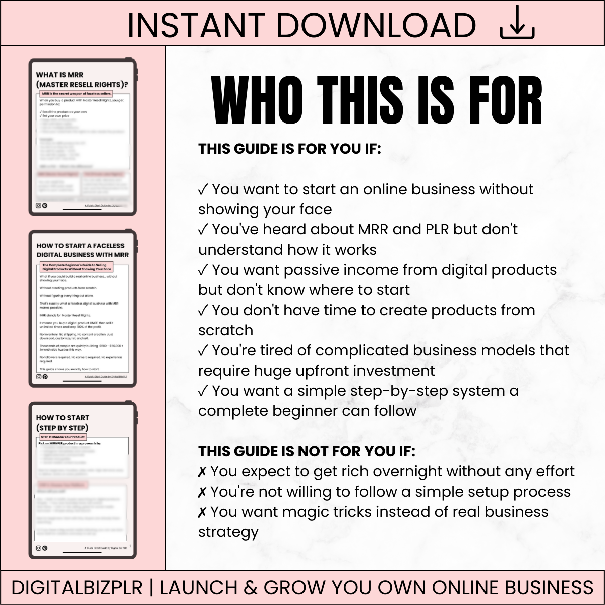 How to Start a Faceless Digital Business - Sell Digital Products Without Creating Them