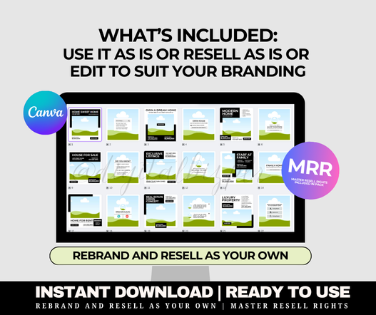 Real Estate Social Media Templates (White)