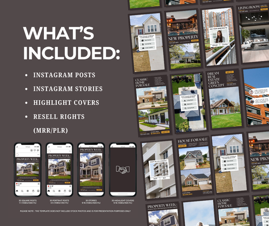Real Estate Social Media Templates (Brown)