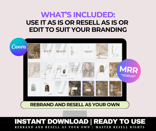 Beauty Salon IG Instagram Posts Stories Templates