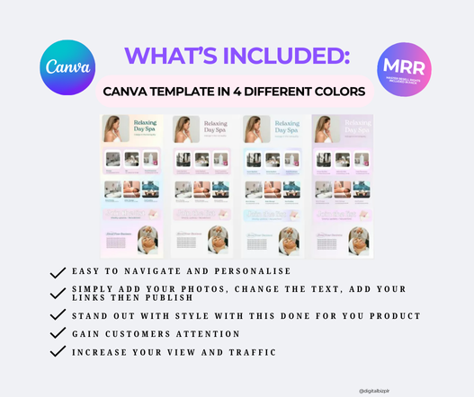Simple Pastel Canva Website Template