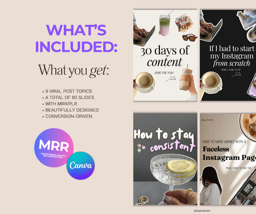 Aesthetic Pinterest Carousel Pin Templates (Volume 1)