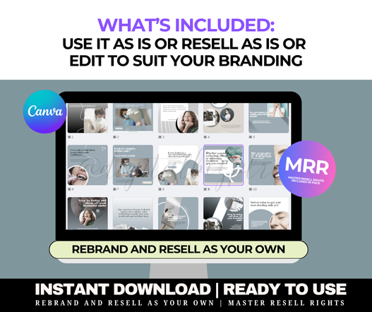 Dental Clinic Social Media Marketing Templates Bundle