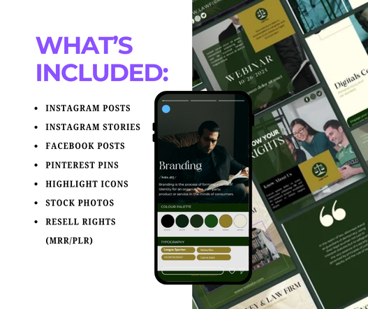 Attorney Lawyer Social Media Marketing Templates Bundle