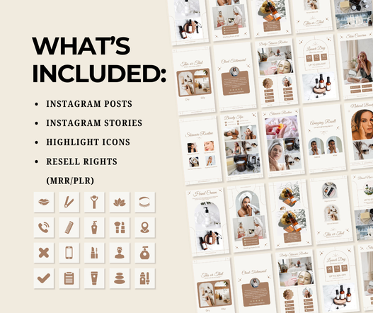 Skincare Social Media Templates (Beige)