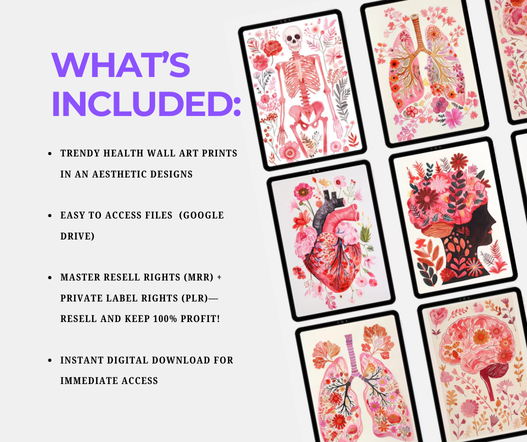 Floral Health Wall Art