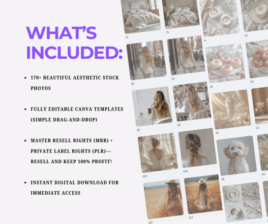 Aesthetic Stock Photos Bundle (700+)