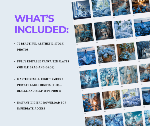 Aesthetic Dreamy Blue Stock Photos