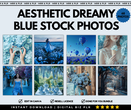 Aesthetic Dreamy Blue Stock Photos