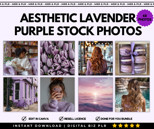 Aesthetic Lavender Purple Stock Photos