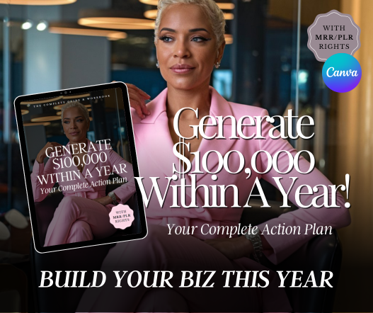 Generate £100K Action Plan PLR – 115-Page Business Guide + Workbook ...