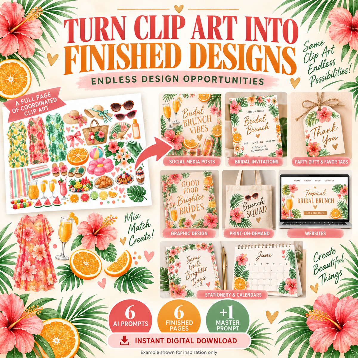 Mumu's Party Clipart AI Prompt Pack