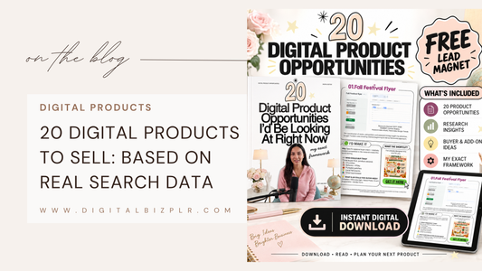 20 Digital Products to Sell: Ideas Based on Real Search Data