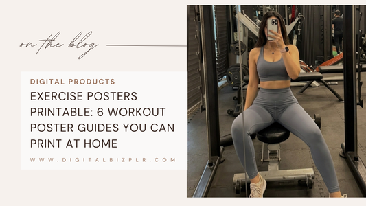 Exercise Posters Printable: 6 Workout Poster Guides You Can Print at Home