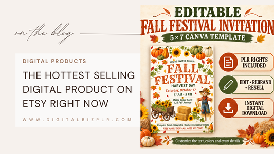 The Hottest Selling Etsy Digital Product Right Now: Fall Festival Flyer Template