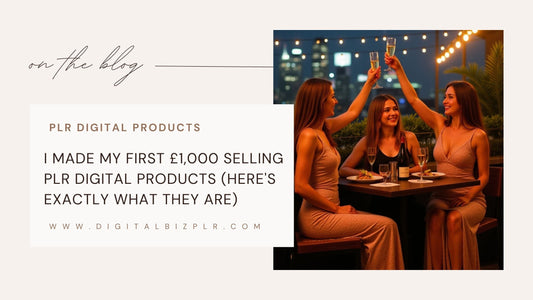 I Made My First $1,000 Selling PLR Digital Products (Here's Exactly What They Are)