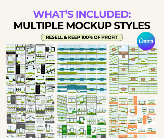 200 Listing Mockup Templates PLR