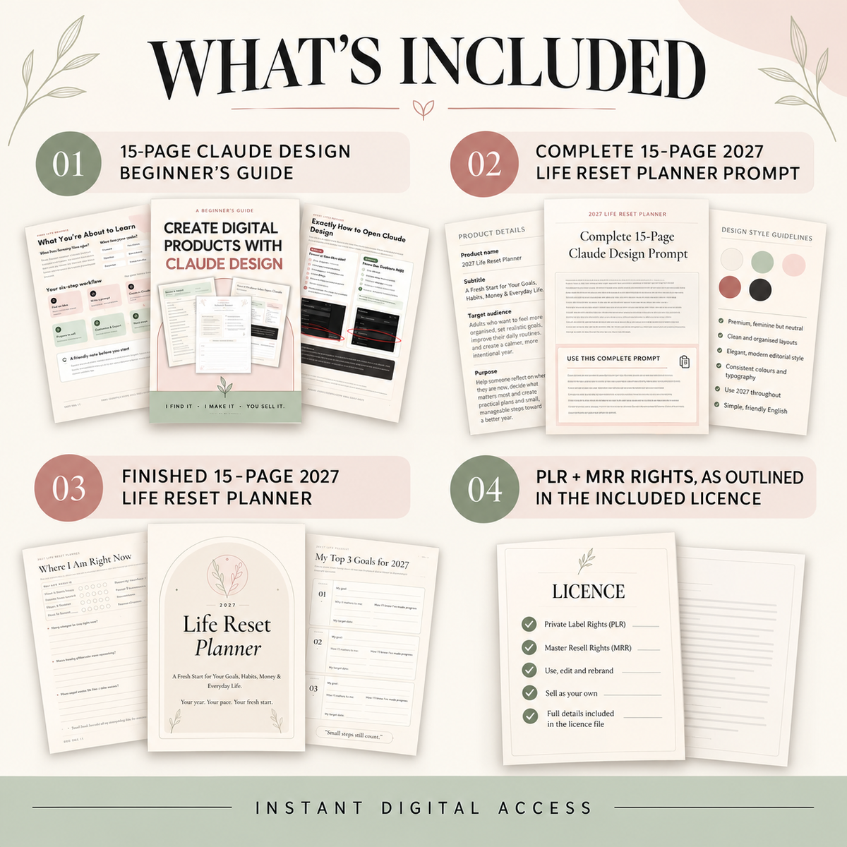 Claude Design Digital Product Creator Bundle PLR