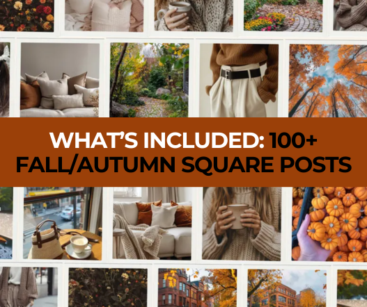 300+ Fall Autumn Aesthetic Faceless Reels Bundle