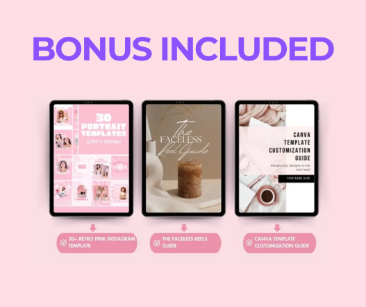 550 Pink Aesthetic Reels Bundle PLR