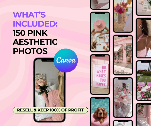 550 Pink Aesthetic Reels Bundle PLR