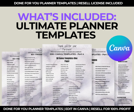 8000 Printable Planner Pages PLR