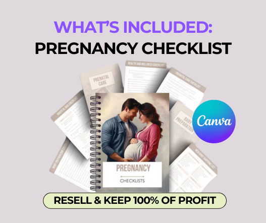 PLR Pregnancy Canva Templates Bundle