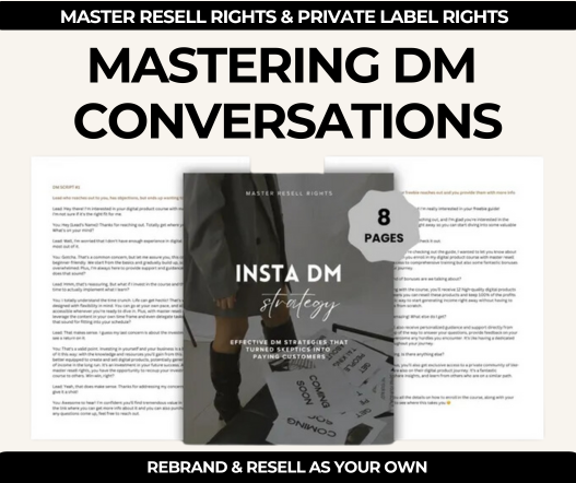 Mastering DM Conversations PLR