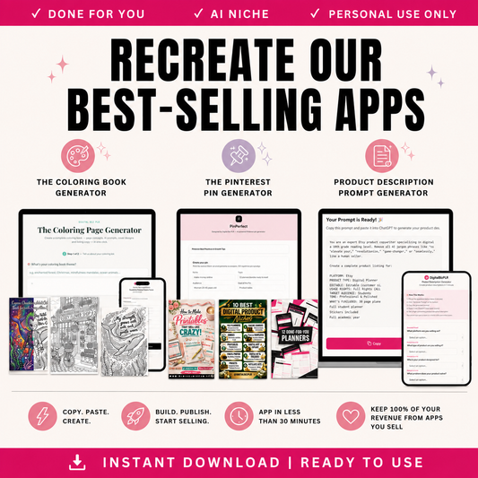 Recreate Our Best-Selling Generators — 3 Prompt Packs (AI App Builder Kit Add-On)