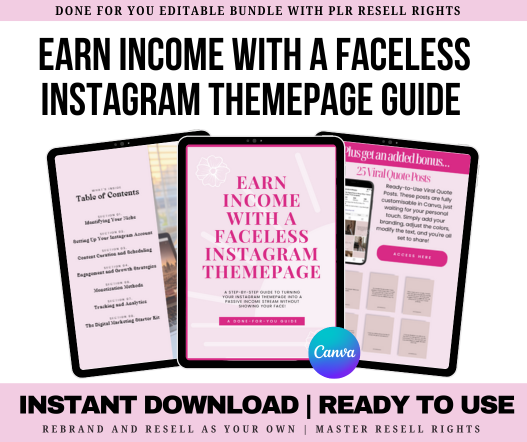 Earn Income With A Faceless Theme Page Guide