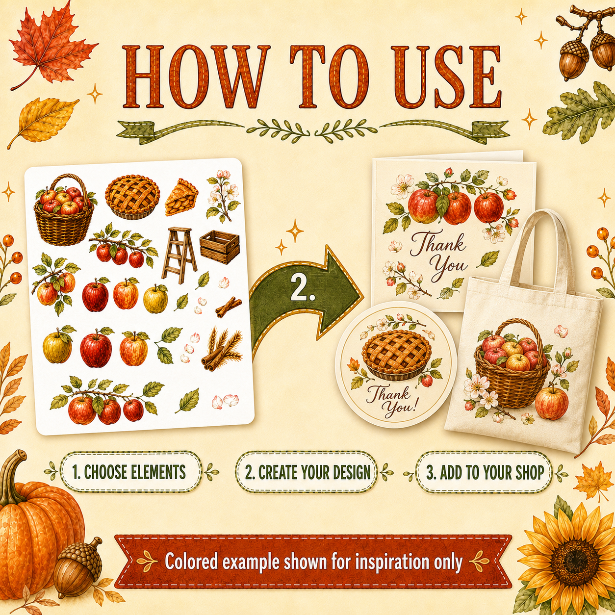 Cozy Autumn Clipart AI Prompt Pack