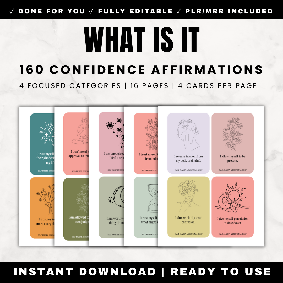 affirmations for anxiety and overthinking