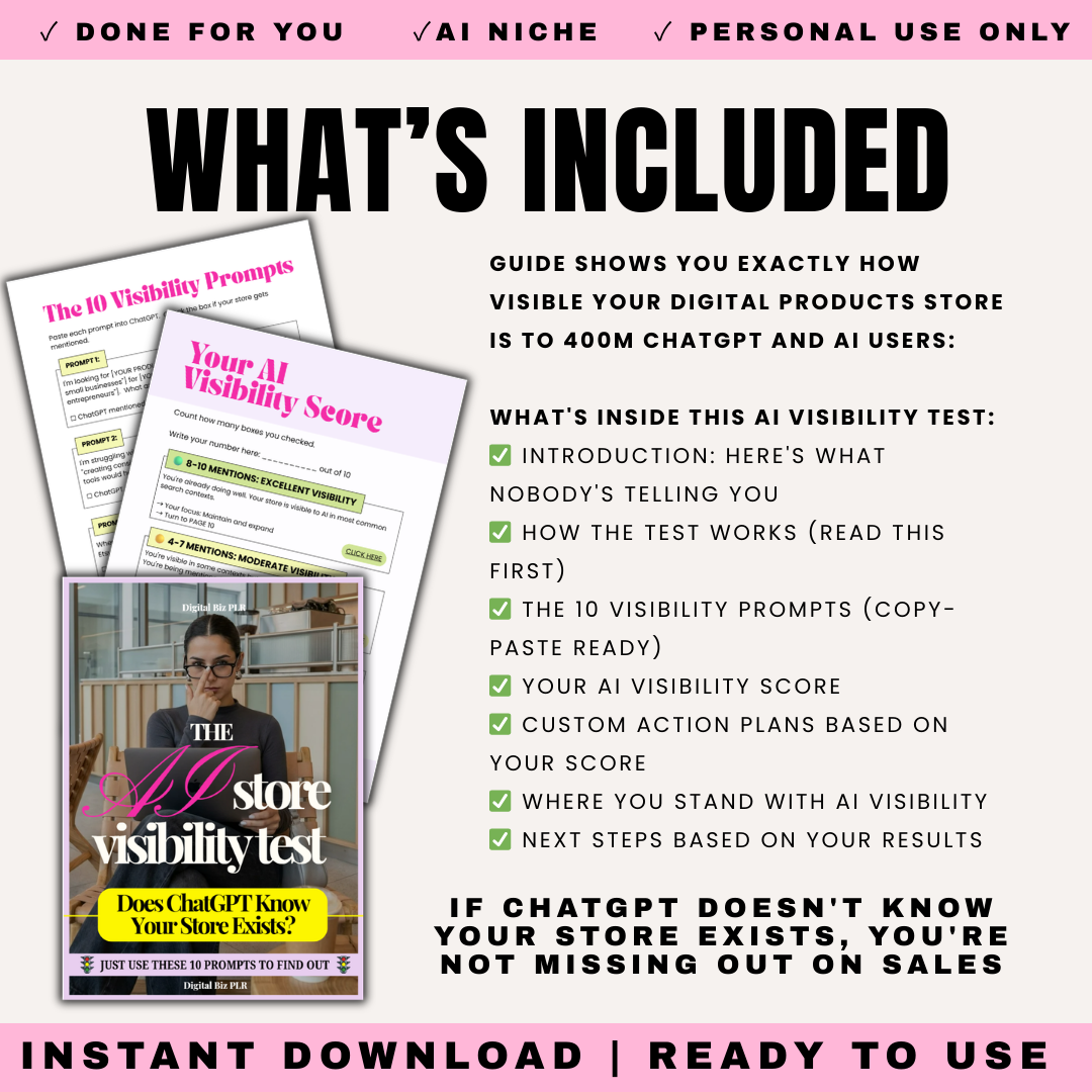 AI Store Visibility Test