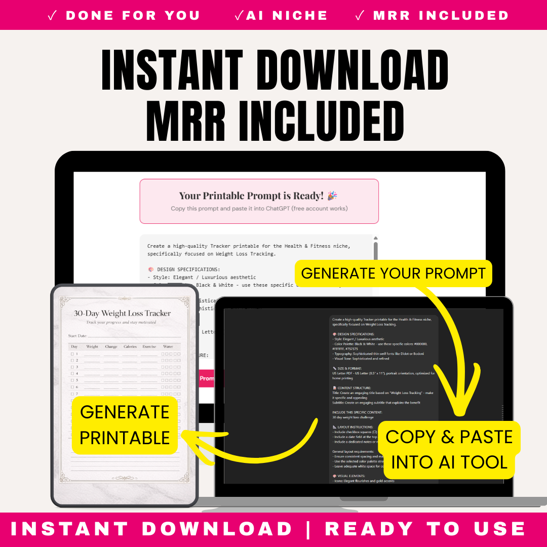 The Printable Product Generator