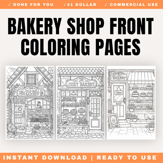 Bakery Shop Front Coloring Pages