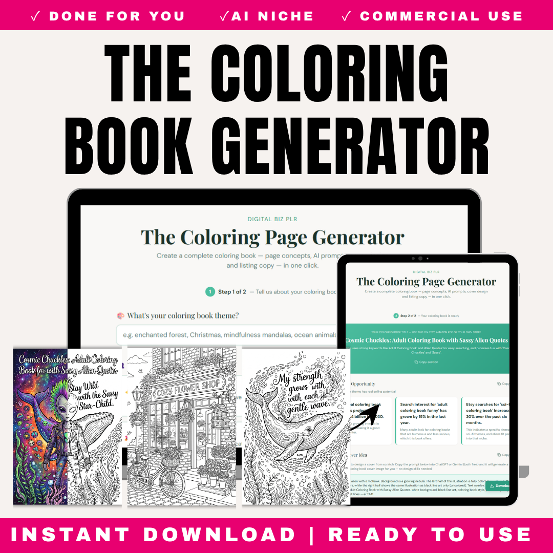 The Coloring Page Prompt Generator