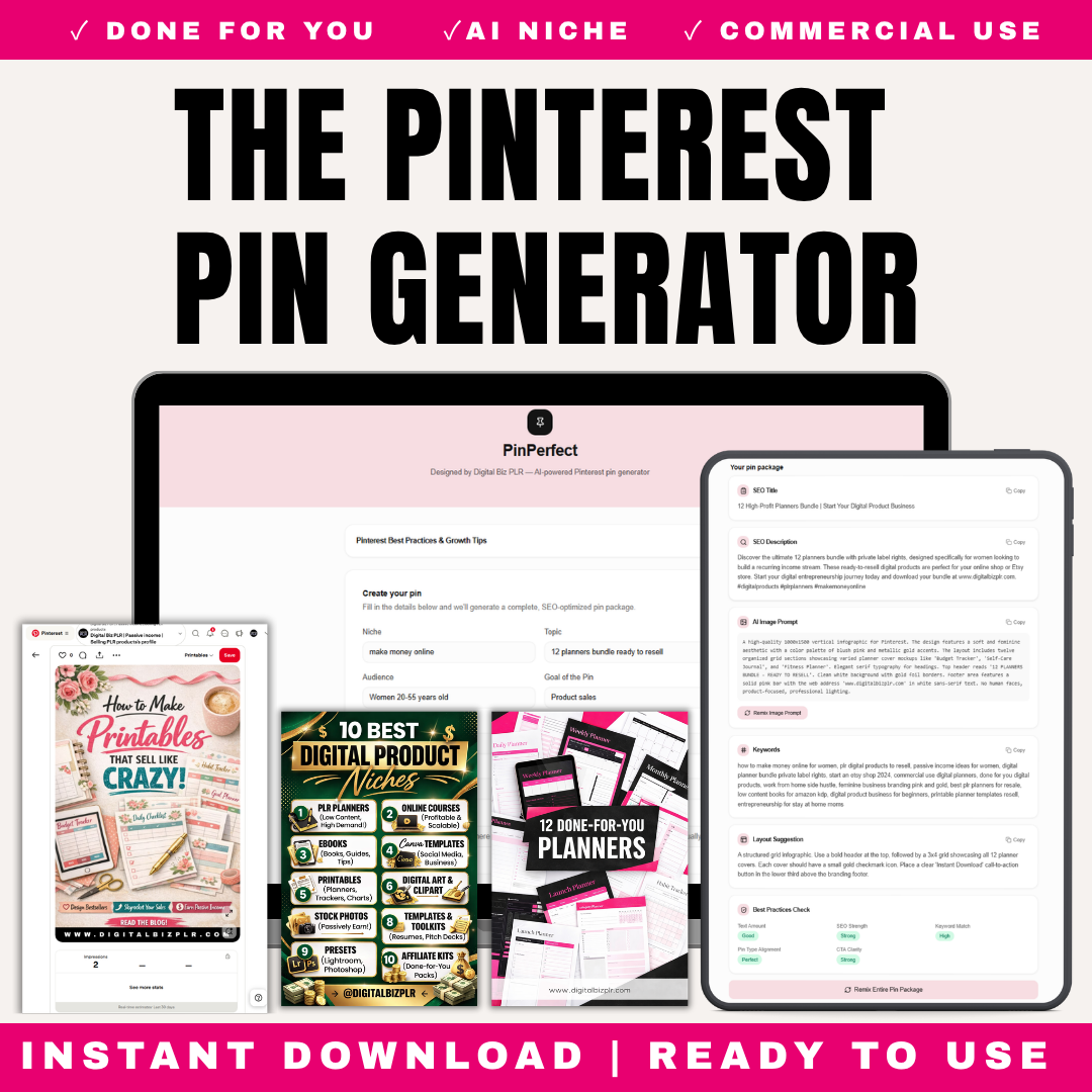 PinPerfect: Pinterest Pin Generator