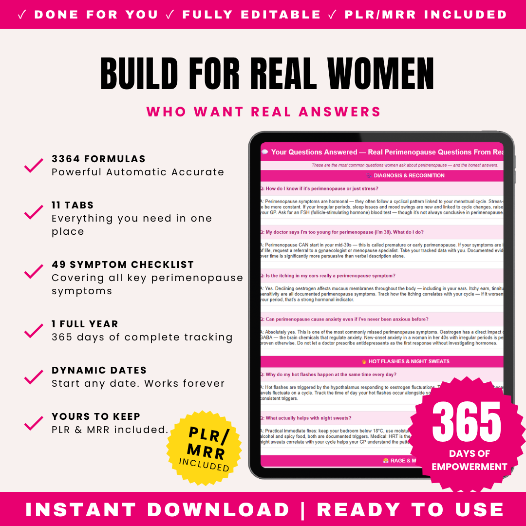 Full Year Perimenopause Tracker PLR