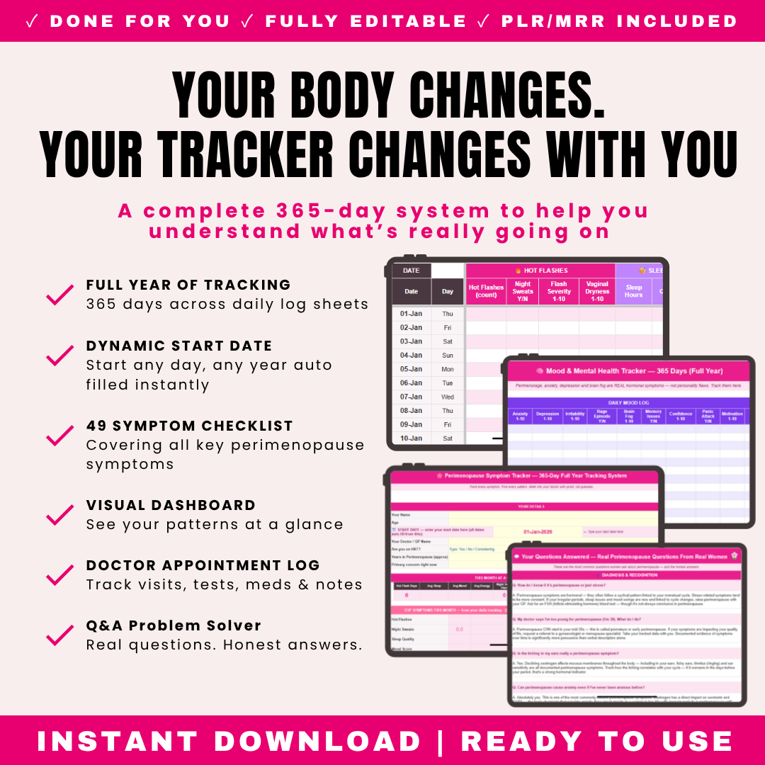 Full Year Perimenopause Tracker PLR