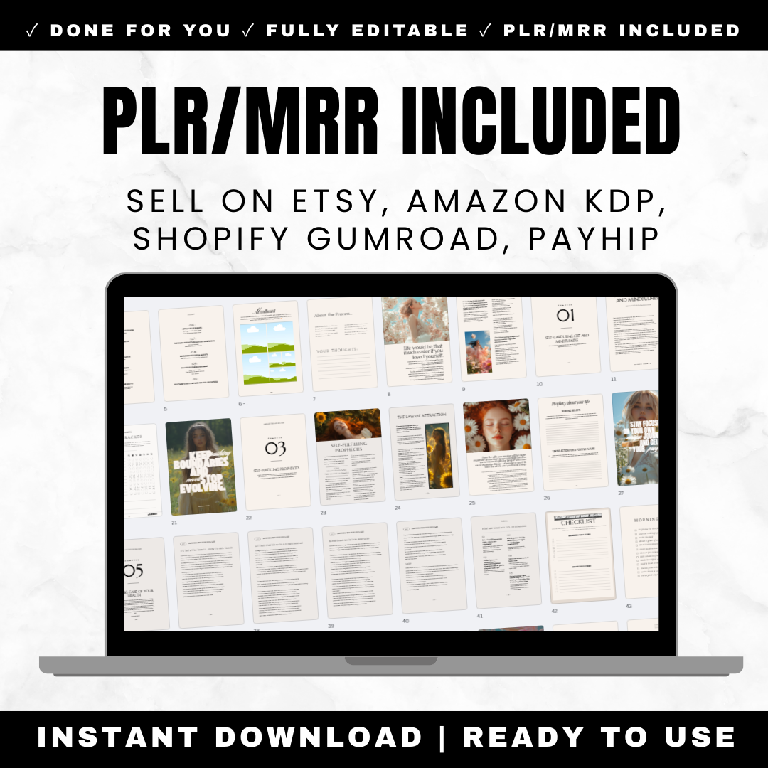 Self-Worth Self-Love Inner Healing Guide with Private Label Rights Master Resell Rights for coaches therapists healers
