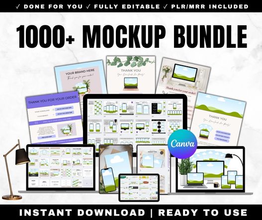 1,000+ Etsy Mockups Mega Bundle
