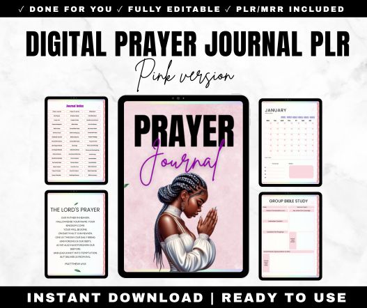 Digital Prayer Journal PLR - Pink Version