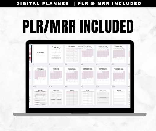 2026 Aesthetic That Girl Printable Planner (PLR + Resell Rights)