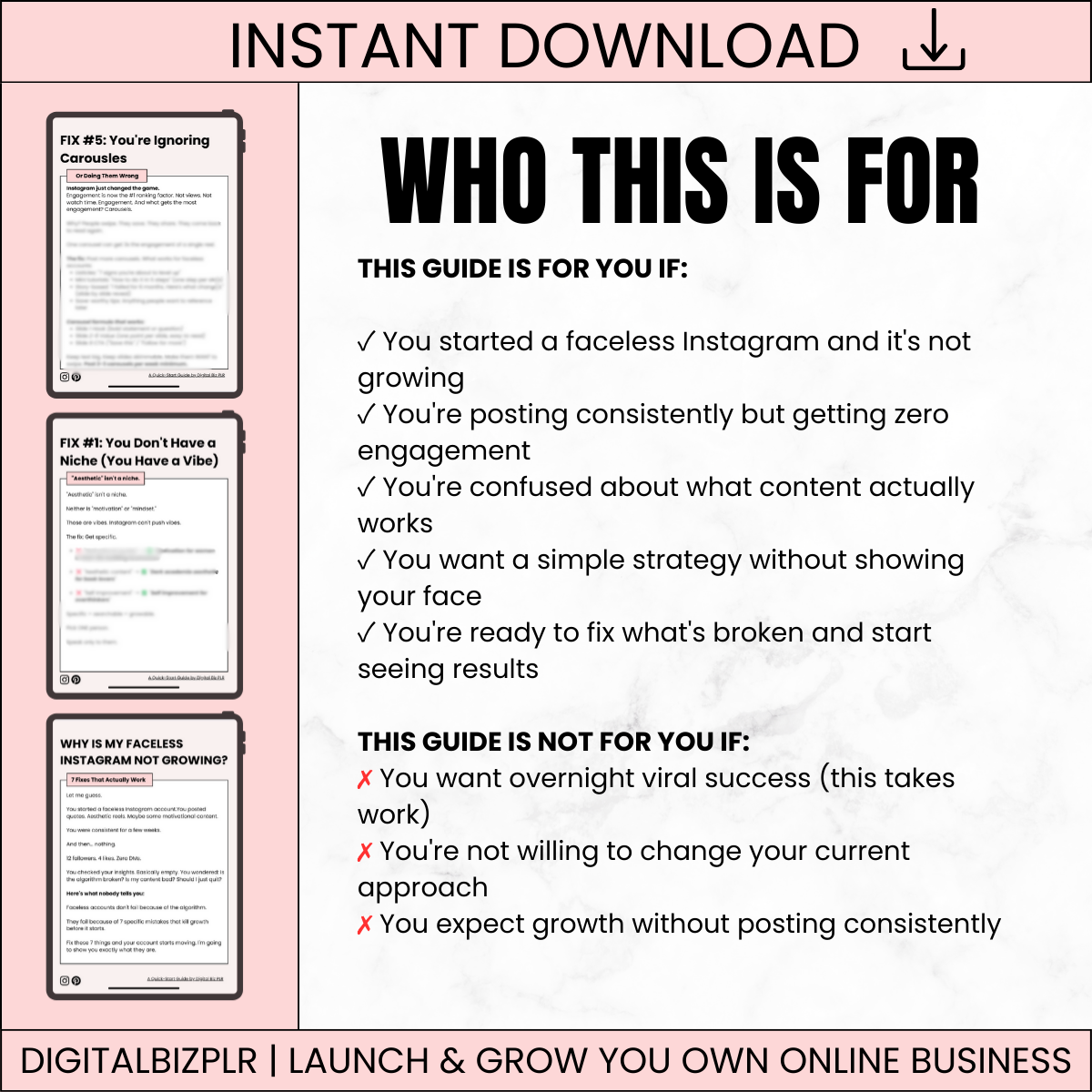 How to Grow a Faceless Instagram Account Without Showing Your Face - Beginner Guide