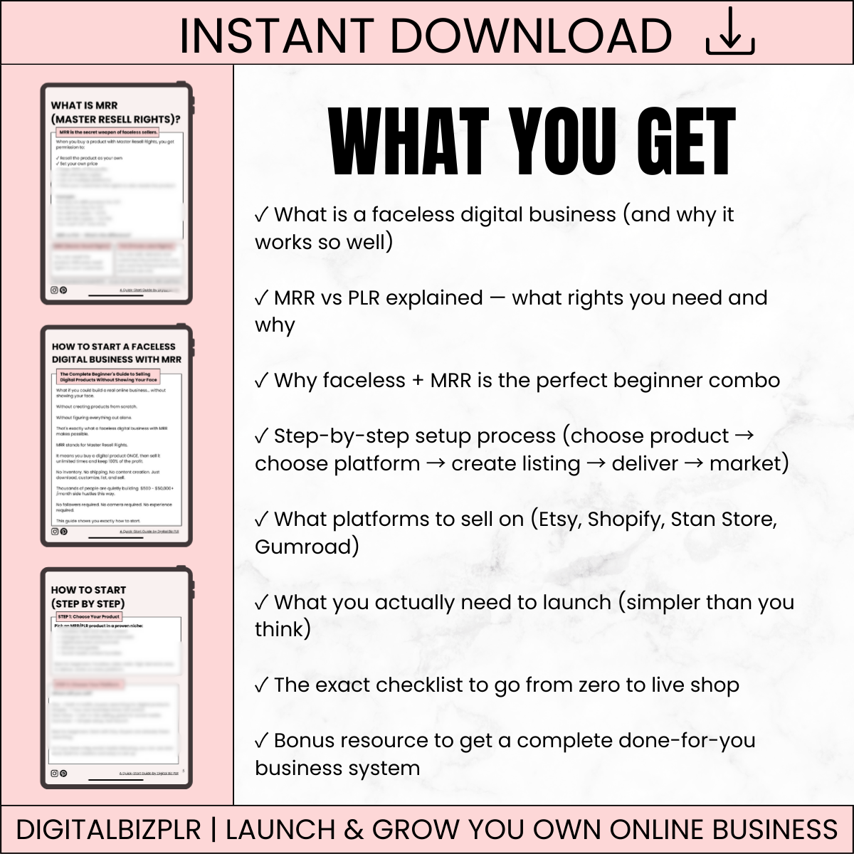 How to Start a Faceless Digital Business - Sell Digital Products Without Creating Them
