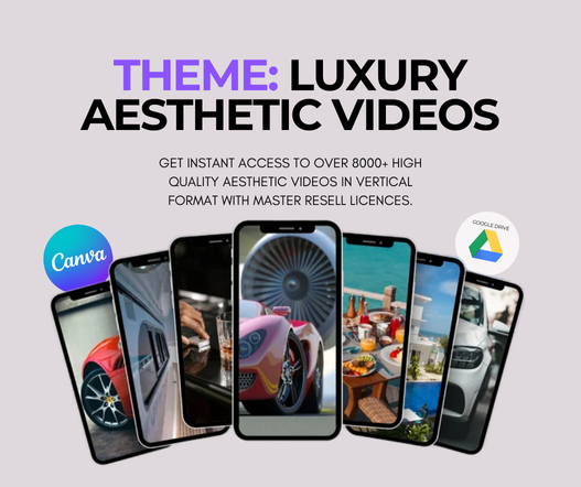 PLR 8000+ Faceless Aesthetic Videos - Reels Mega bundle - for Instagram or Tiktok