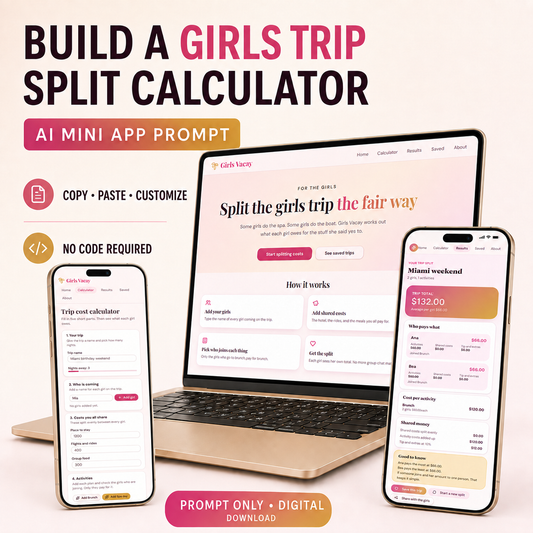 Girls Trip Split Calculator PROMPT